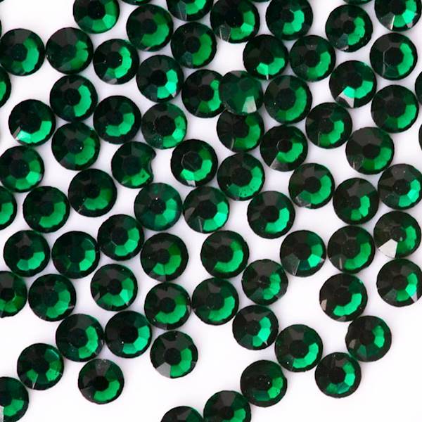 Cyrkonie do paznokci szklane SS3 EMERALD 