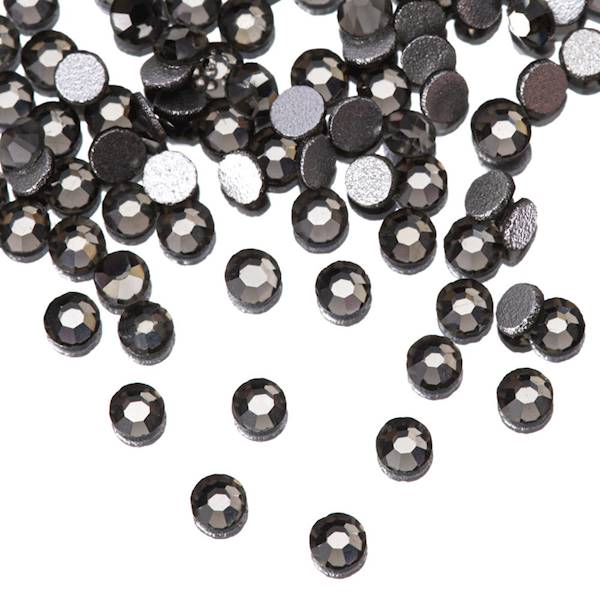 Cyrkonie do paznokci szklane SS3 BLACK DIAMOND