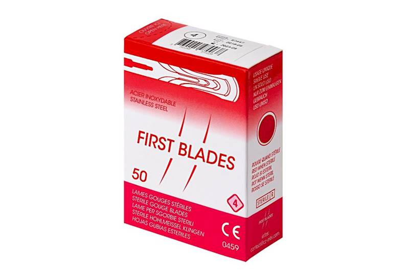 FIRST BLADES DŁUTKO PODOLOGICZNE nr.4 50 szt.