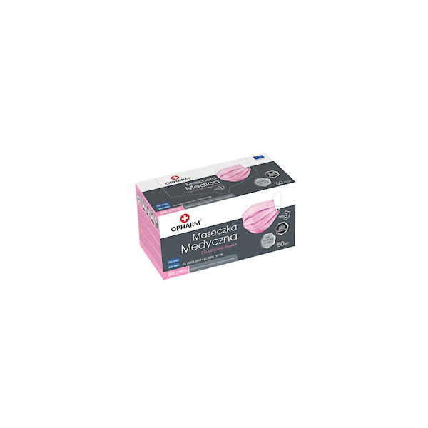 MASKA MEDYCZNA OPHARM 50szt. PINK