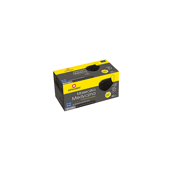MASKA MEDYCZNA OPHARM 50szt. BLACK