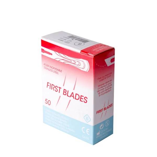 FIRST BLADES DŁUTKO PODOLOGICZNE nr.6  50szt