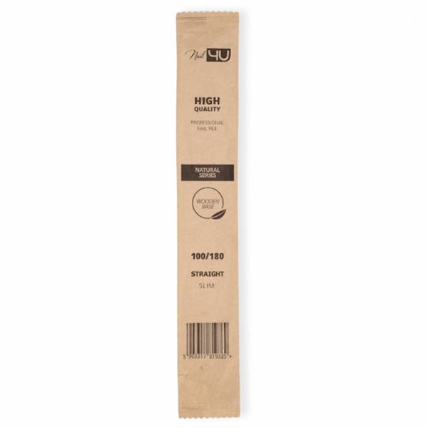NAIL4U Pilnik NATURAL SLIM Prosty 100/180