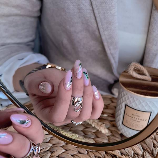 NAKLEJKI NA PAZNOKCIE SERIA FOIL COLOR GOLD-12