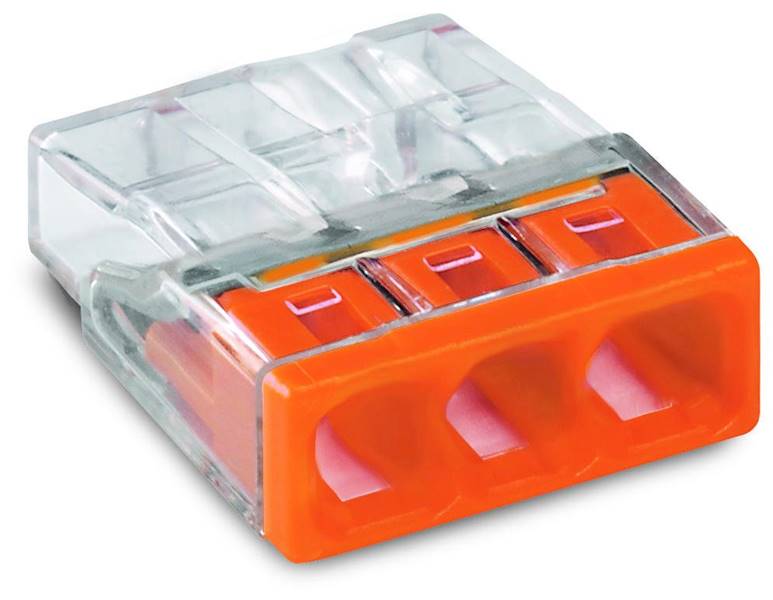3-torowa wciskana 0,5-2,5mm² złączka WAGO