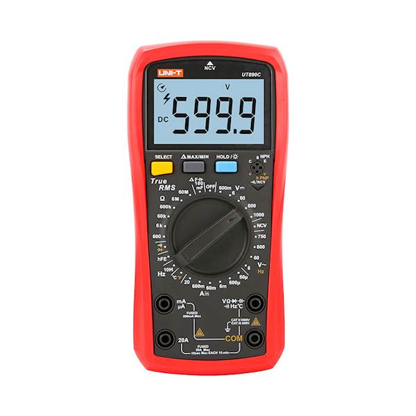 Miernik UT890C uniwersalny TrueRMS + pojemność, częstotliwość, temperatura, NCV