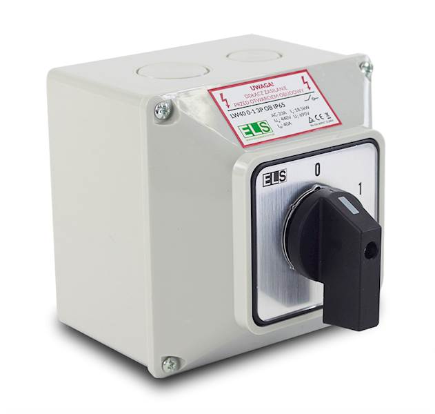 0-1 16A 1P w obudowie IP65 łącznik krzywkowy