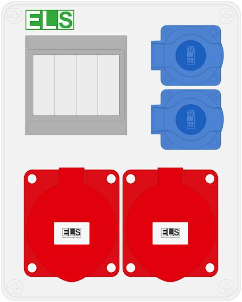 MIKO-4M 2x32/5 + 2x230V IP44