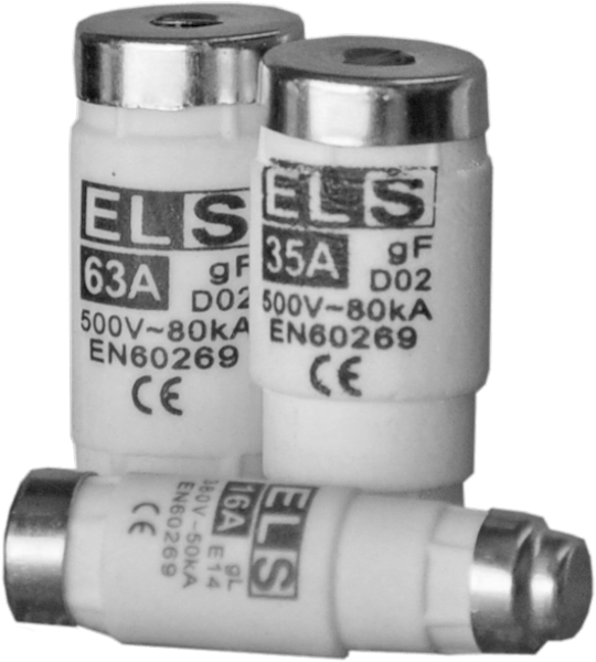 Wkładka topikowa ELS D01 6A gF 380V 50kA E14