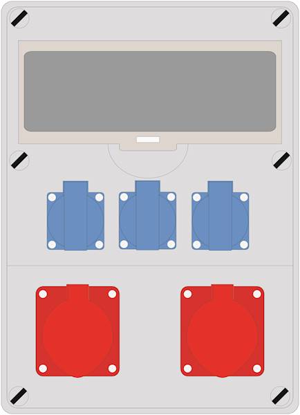 PRYMA 12M 32/5 + 16/5 + 3x230V IP44