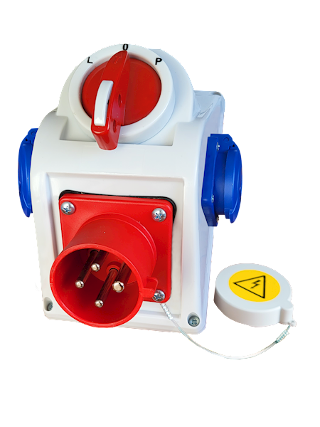 Zestaw odbiorczy 16/4 L-0-P 2x230V IP44