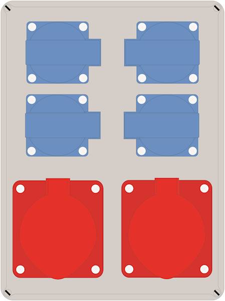 ELO 2x32/5 + 4x230V IP44