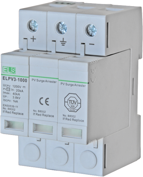 Ogranicznik ELS typ 2 (C) 3P 20/40kA 1000/1200V DC