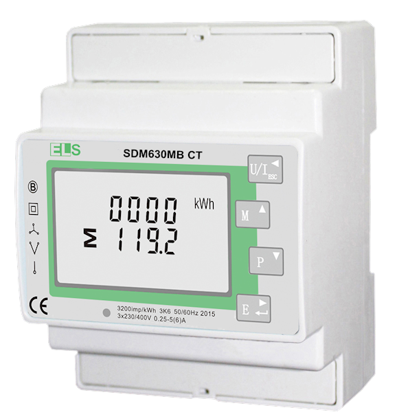 Wskaźnik 1/3-fazowy do przekładników 1/5A CT RS485 MODBUS RTU