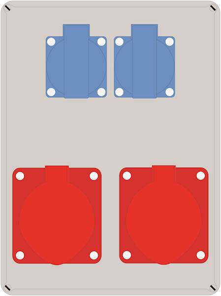 ELO 2x32/5 + 2x230V*2x10A IP44