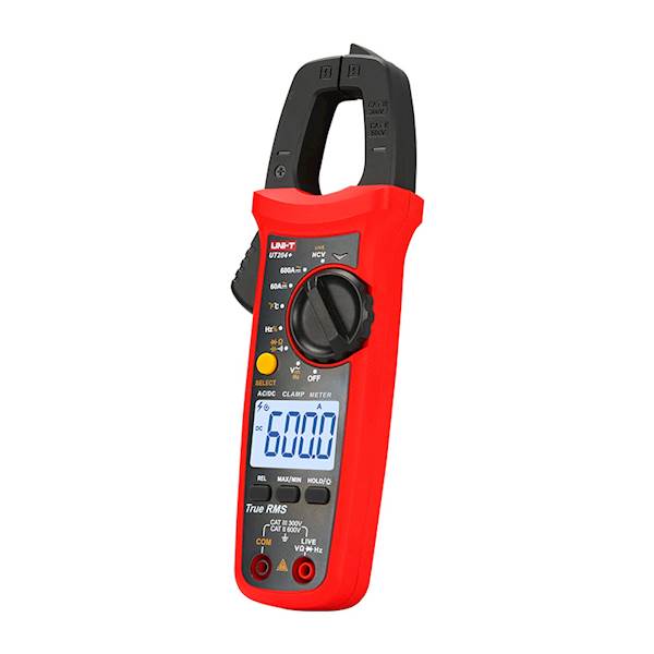 Miernik UT204+ cęgowy 600A 600V AC/DC NCV, TrueRMS + pojemność, częstotliwość, temperatura