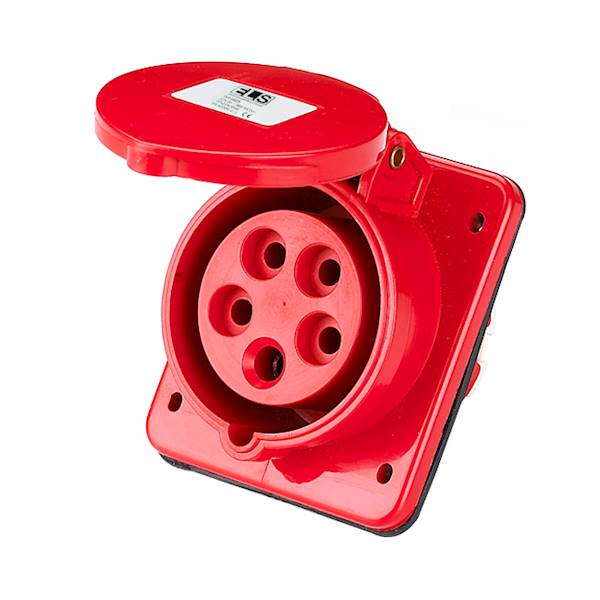 32A 5P 400V 3P+Z+N IP44 skośne gniazdo tablicowe