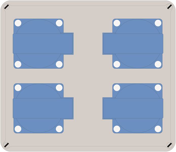 ELO 4x230V IP54