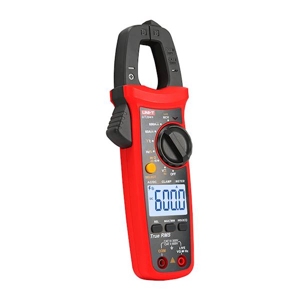 Miernik UT204+ cęgowy 600A 600V AC/DC NCV, TrueRMS + pojemność, częstotliwość, temperatura