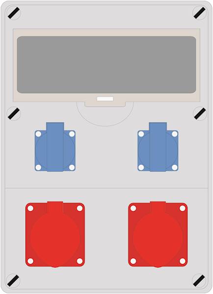 PRYMA 12M 2x16/4 + 2x230V IP44