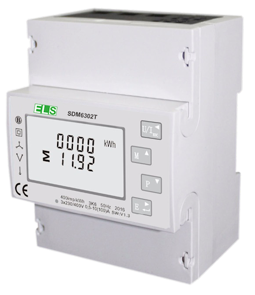 Licznik LCD 1/3-faz wielofunkcyjny 2T 100A MODBUS