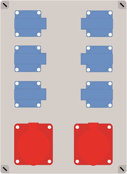 ELO 2x16/5 + 6x230V IP44