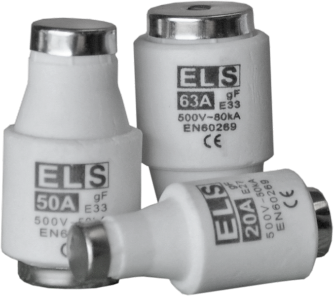 Wkładka topikowa ELS DIII 35A gF 500V 50kA E33 WTS