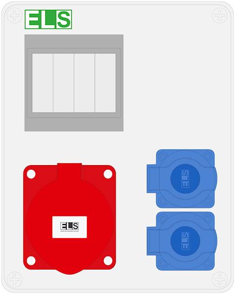 MIKO-4M 32/4 + 2x230V IP44