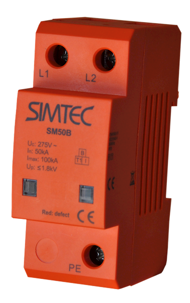 Ogranicznik SIMTEC typ 1 (B) 2P 50/100kA 1,8kV