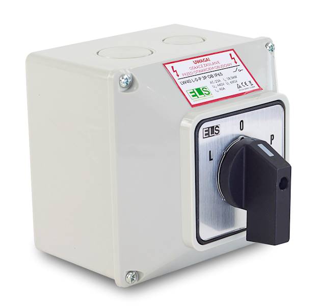 L-0-P 32A 3P w obudowie IP65 łącznik krzywkowy