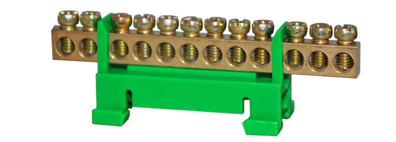 Ochronna 12x10mm² zielona listwa zaciskowa
