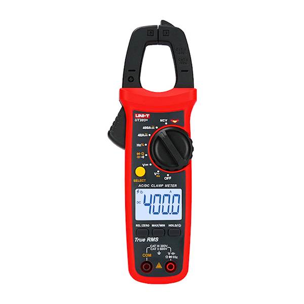Miernik UT203+ cęgowy 400A 600V AC/DC TrueRMS + pojemność, częstotliwość