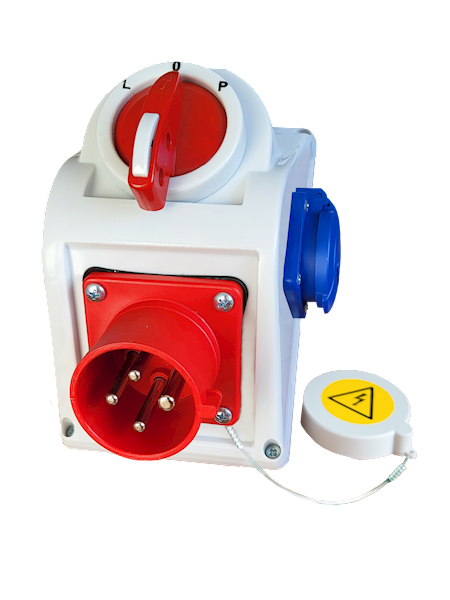 Zestaw odbiorczy 16/4 L-0-P 1x230V IP44