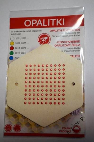 Opalitki czerwone