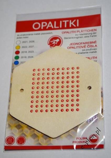 Opalitki czerwone