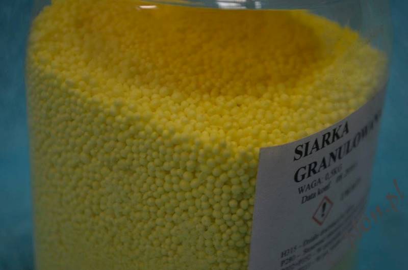 Siarka granulowana 0,5 kg.