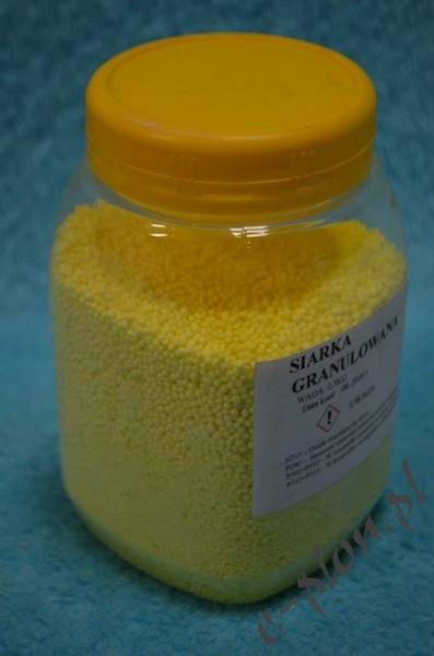 Siarka granulowana 1kg.