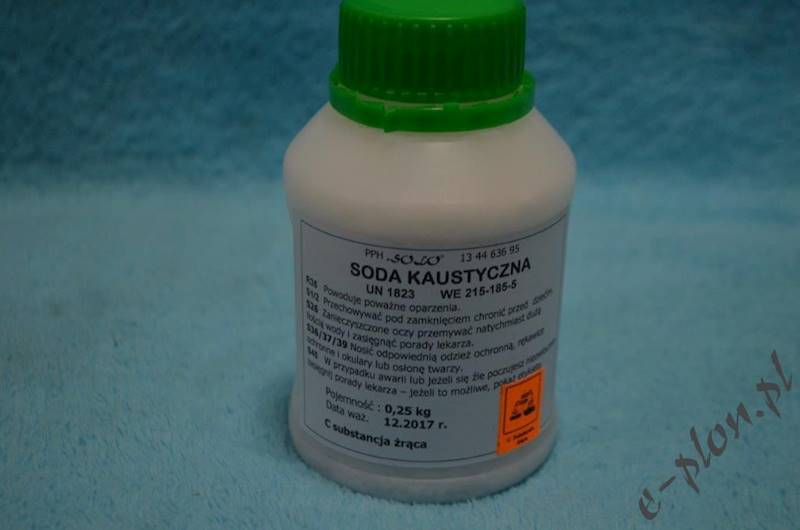 Soda kaustyczna 0,25 kg