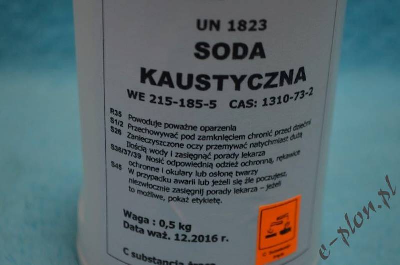 Soda kaustyczna 0,50 kg