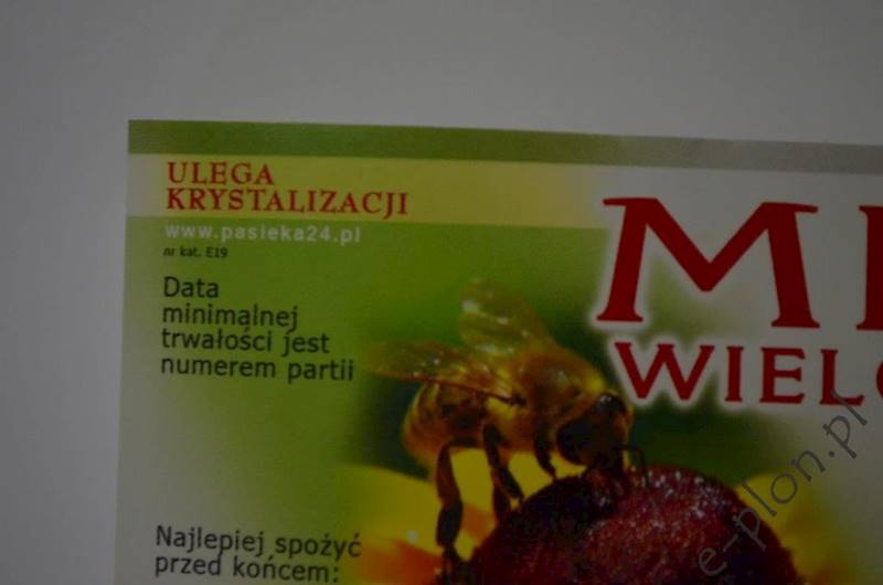 Etykieta samoprzylepna mała wielokwiat E19