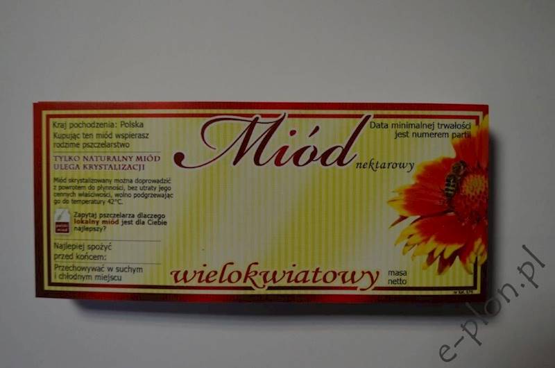 Etykieta samoprzylepna mała wielokwiat E74