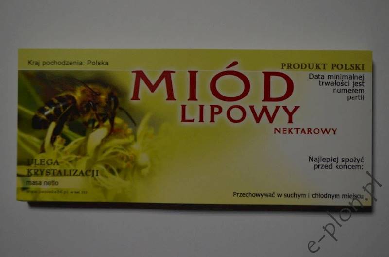 Etykieta samoprzylepna mała lipa E13