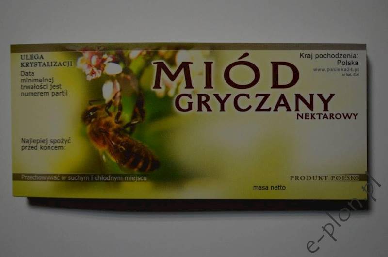 Etykieta samoprzylepna mała gryka E14