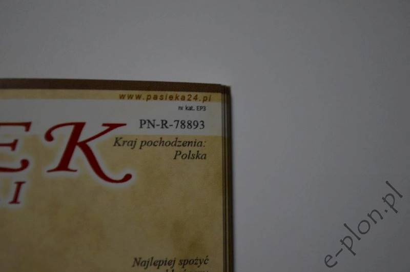 Etykieta samprzylepna na pyłek pszczel( 50 sztuk )
