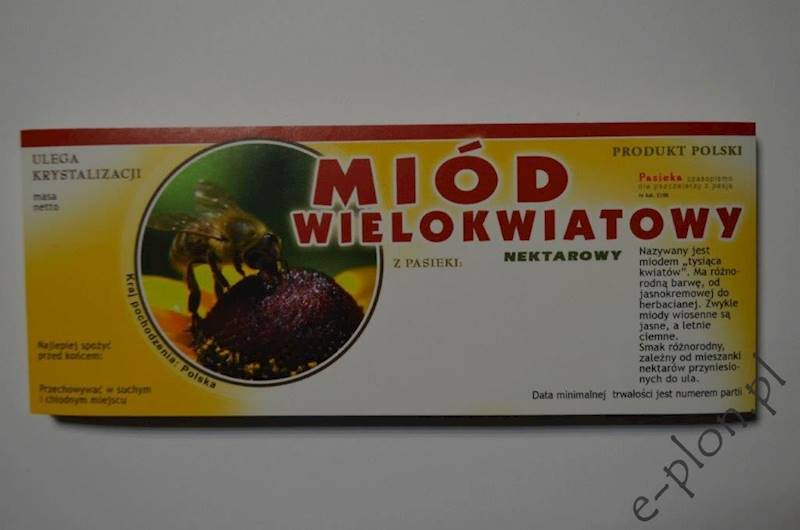 Etykieta samoprzylepna duża wielokwiat E106