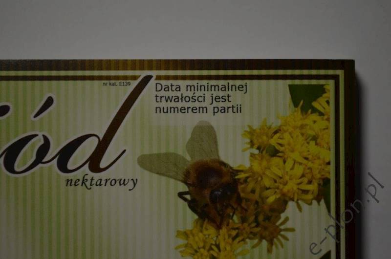 Etykieta samoprzylepna duża nawłoć E139