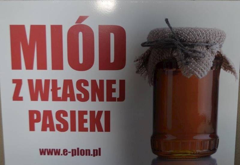 Tabliczka A5 "Miód z własnej" - wzór T19