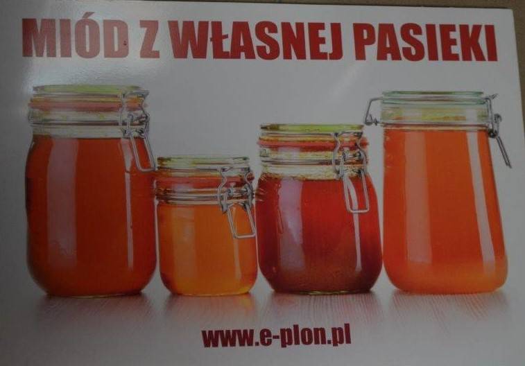 Tabliczka A5 "Miód z własnej pasieki" - wzór T27
