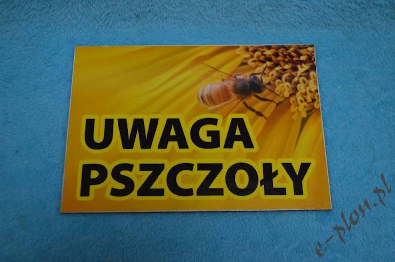 Tabliczka A3 "Uwaga pszczoły" - wzór T51
