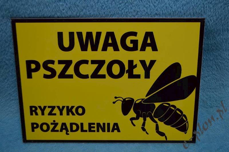 Tabliczka A3 "Uwaga pszczoły"  - wzór T55